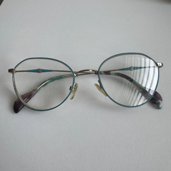 TOUS Teal Aviator Eyeglasses Frames Vintage Style main image 5